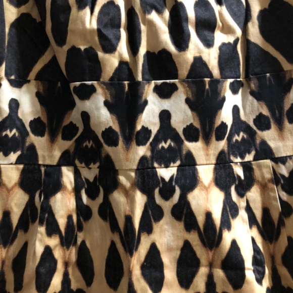 CALVIN KLEIN Size 4 Abstract Leopard Print Sleeveless Dress - Picture 3 of 6